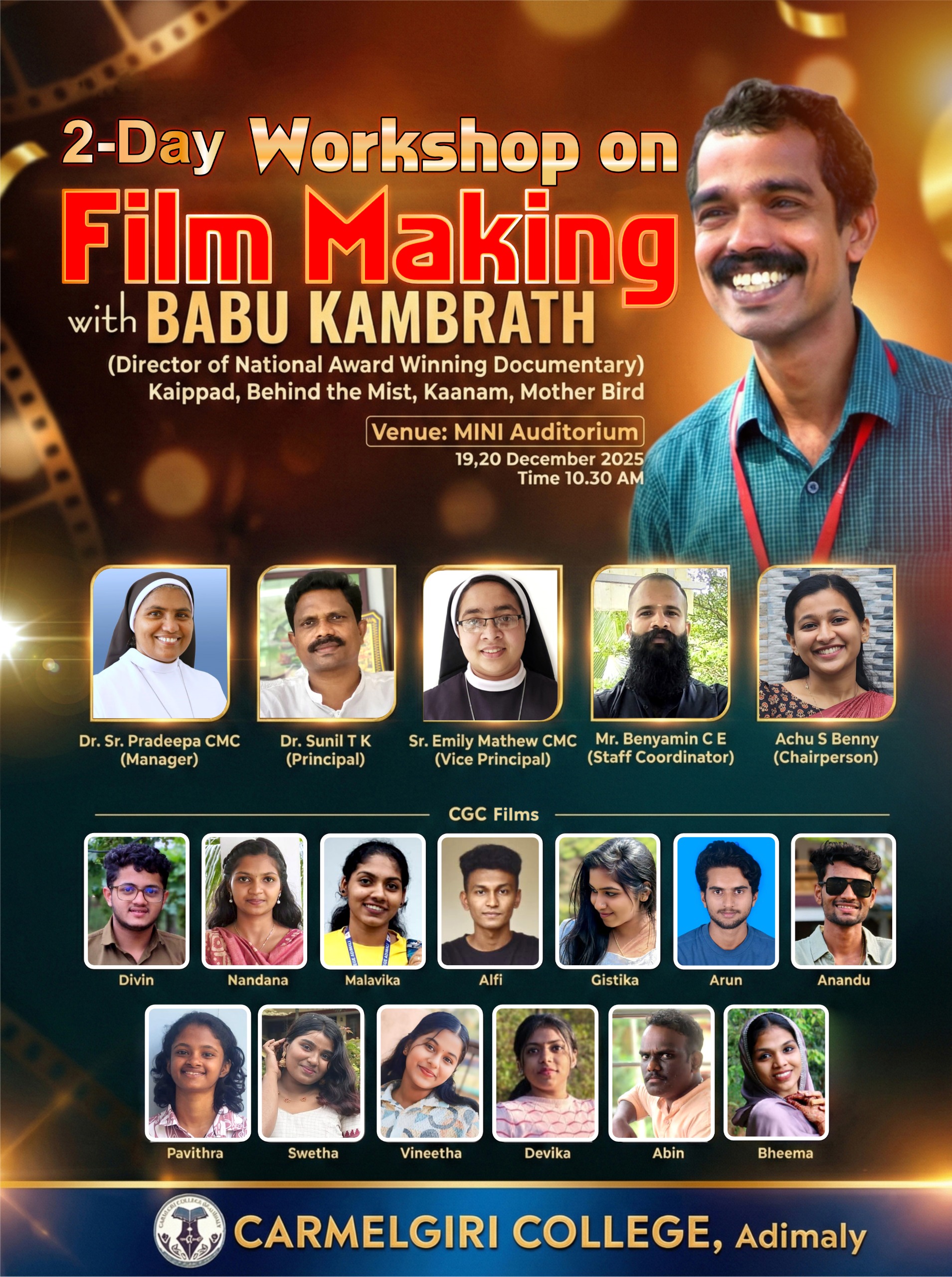 Two-Day Workshop on Filmmaking